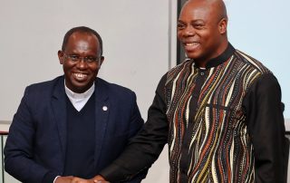 Marcel Uwineza SJ and Jean Luc Enyegue, SJ