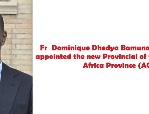 Fr Dominique Dhedya Bamunoba, SJ., has been appointed the new Provincial of the Jesuit Central Africa
